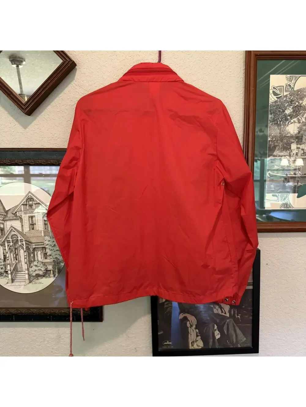 Vintage 80’s OP Ocean Pacific RARE‎ Red Nylon Surfing Windbreaker Jacket Medium